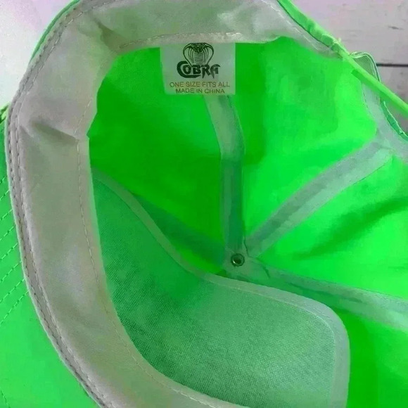 Alpha Omicron Pi Fraternity Sorority Hat Greek Letter Neon Green Rope Trucker. - Picture 5 of 5